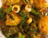 Gambar langkah 6 resipi ShellOut Udang Sotong.