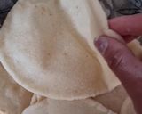 A picture of step 8 of Naan on tawa.