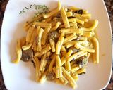 Foto del paso 4 de la receta: Pasta "casareccia" con champiñones y salsa de curry #cumplimos8