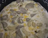 Foto langkah ke 7 dari resep Sup Krim Jagung Baso Makaroni.