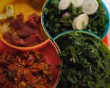 A picture of step 4 of Sinasir with vegetables stew.