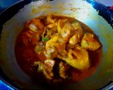 A picture of step 4 of Bashonti Pulao r Chicken Kosha.