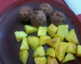 Foto del paso 11 de la receta: Albóndigas de carne con papas doradas