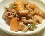 A picture of step 9 of Simple Chikuzen-ni Style Stew with Few Ingredients.