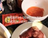 A picture of step 1 of Creamy Peri Peri Chicken livers.