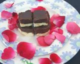 A picture of step 5 of Halwai style TWO LAYER CHOCOLATE BURFI.