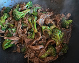 A picture of step 5 of Beef with Broccoli.