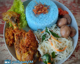 Foto langkah ke 5 dari resep Nasi Uduk Bunga Telang.