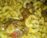 A picture of step 4 of Jallof macaroni.