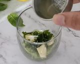 A picture of step 2 of Kiwi mojito.
