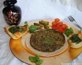 A picture of step 10 of Persian frittata with herbs (Kookoo Sabzi).