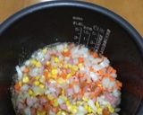 A picture of step 4 of Easy Omurice with Mushroom Demi-Glace Sauce.