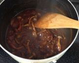 A picture of step 6 of Easy Omurice with Mushroom Demi-Glace Sauce.