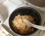 A picture of step 10 of Easy Omurice with Mushroom Demi-Glace Sauce.