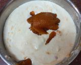 A picture of step 4 of Bael ice cream (woodapple).