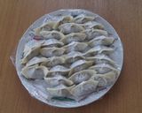 A picture of step 3 of Easy Pork and Chive Gyoza.