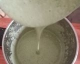 A picture of step 5 of Spinach pancake with spicy salad.
