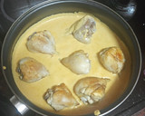 Foto del paso 8 de la receta: Jamoncitos de pollo en salsa de almendras con papas cocidas