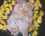 A picture of step 2 of Baked chicken and butternut.