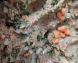 A picture of step 2 of Roasted Poha Balls.