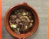 A picture of step 13 of Beef Alambre with Mango Sauce.