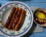 Foto langkah ke 1 dari resep Sosis Bakar Teflon bumbu saori.