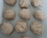 A picture of step 4 of Soft Layered Brown chapos.