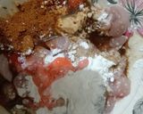 A picture of step 1 of Chicken Tikka chunks 🍗.