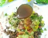 A picture of step 3 of Chatpata Chana chat.