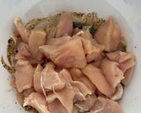 A picture of step 2 of Chicken Souvlaki with Vegetables and Quick Tzatziki.