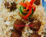 A picture of step 10 of Kofta Biryani.