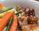 Foto langkah ke 8 dari resep CHICKEN TERIYAKI BOWL ❤️.