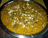 A picture of step 6 of Besan suji burfi.