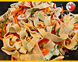 Foto del paso 5 de la receta: Pappardelle con gambas y soja