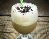 A picture of step 3 of Cold Coffee with vanila ice cream🍺🍦.