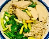 Hình bước làm 3 của món Bún gà lá é 🐔🌿