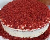 Foto langkah ke 7 dari resep Red Velvet Cheesecake (2 Telur).
