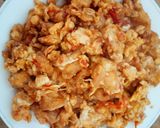 Foto langkah ke 6 dari resep Orak Arik Telur Tahu Pedas.