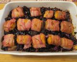 Baconba 🥓 tekert 🌀 nyúlgerinc 🐇 zöldségekkel 🥦🥕🍅 recept fázis 8 fotója