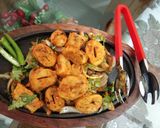 A picture of step 6 of Tandoori chaap.