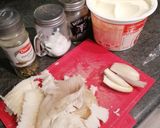 Une image de l'étape 1 de Rillette d'aile de raie au poivre vert.