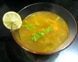 A picture of step 5 of Lemon coriander soup.