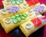 A picture of step 6 of Perfect for Entertaining or Cherry Blossom Viewing: Fukusa Sushi.