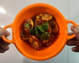 A picture of step 7 of Raw Banana Chaat.