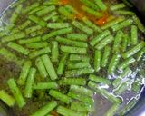 A picture of step 2 of Guvar Muthiya (cluster beans).
