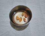 A picture of step 1 of Creamy spinach almond soup.