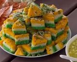 A picture of step 2 of Tiranga Dhokla.