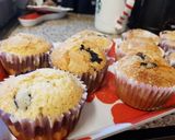 A picture of step 3 of Blueberry muffins.
