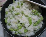 A picture of step 6 of Edamame Rice.