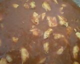 A picture of step 4 of My Chicken & Prawn Curry. With Basmati Rice and Sultanas.😁.